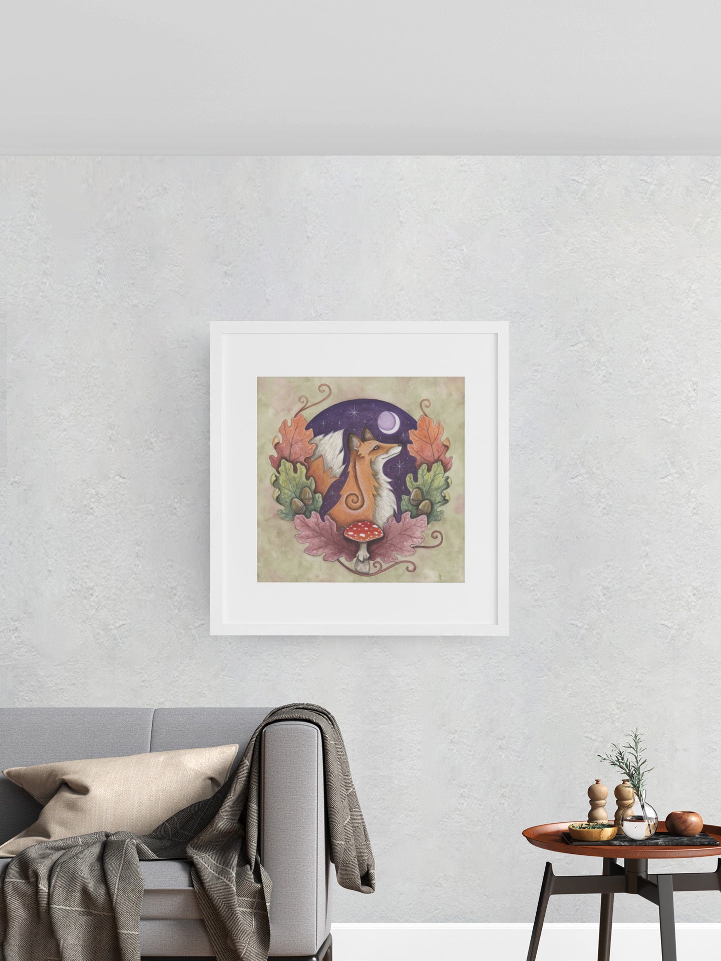 Mockup of print on wall