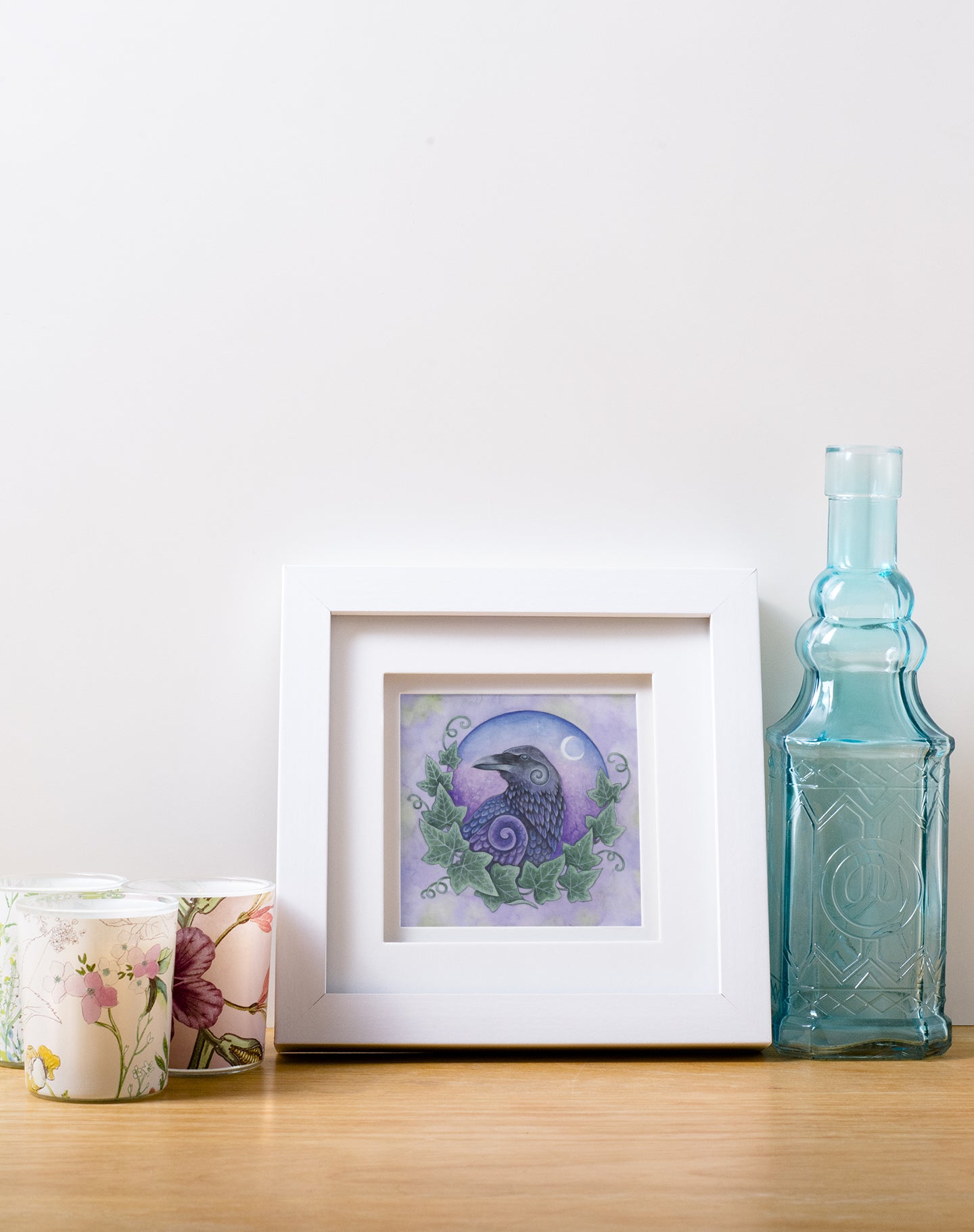 Mockup of print on shelf