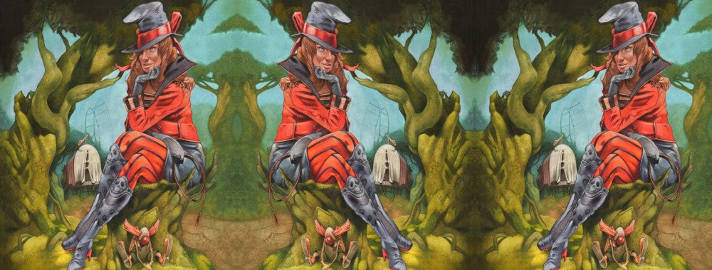 The wrap image of the mug. The design is repeated three times around the mug.