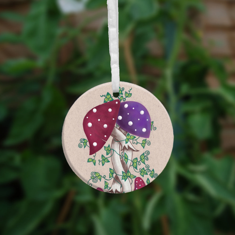 The second side of the design, showing more of the stem and tendrils.