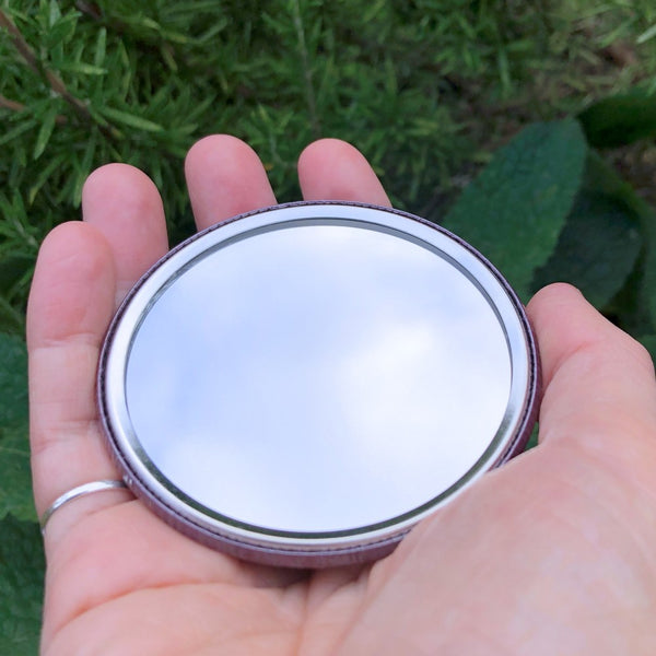 Pocket Mirror - Fox Mandala