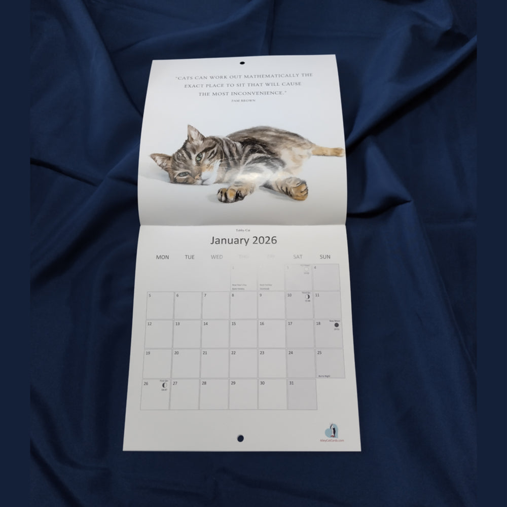 Marie Brown's Cats 2026 Calendar
