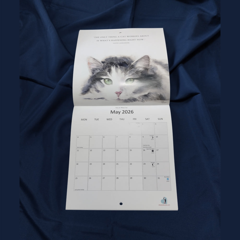Marie Brown's Cats 2026 Calendar