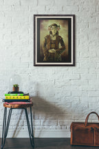 Mockup of print on wall