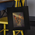 Mockup of bag on chair