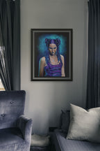 Mockup of print on wall