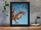 Mockup of print on table