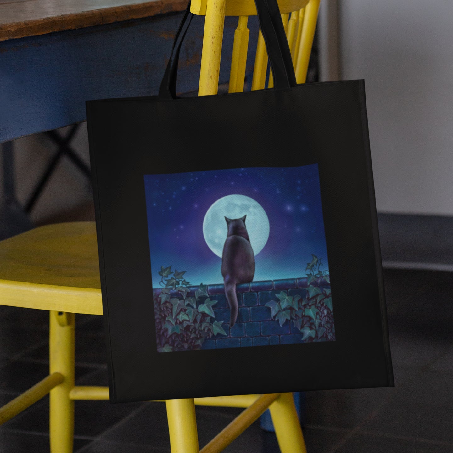 Mockup of bag on chair