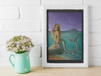 Mockup of print on table