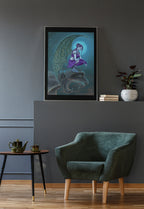 Mockup of print on wall