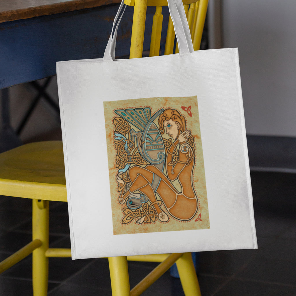 Mockup of bag on chair