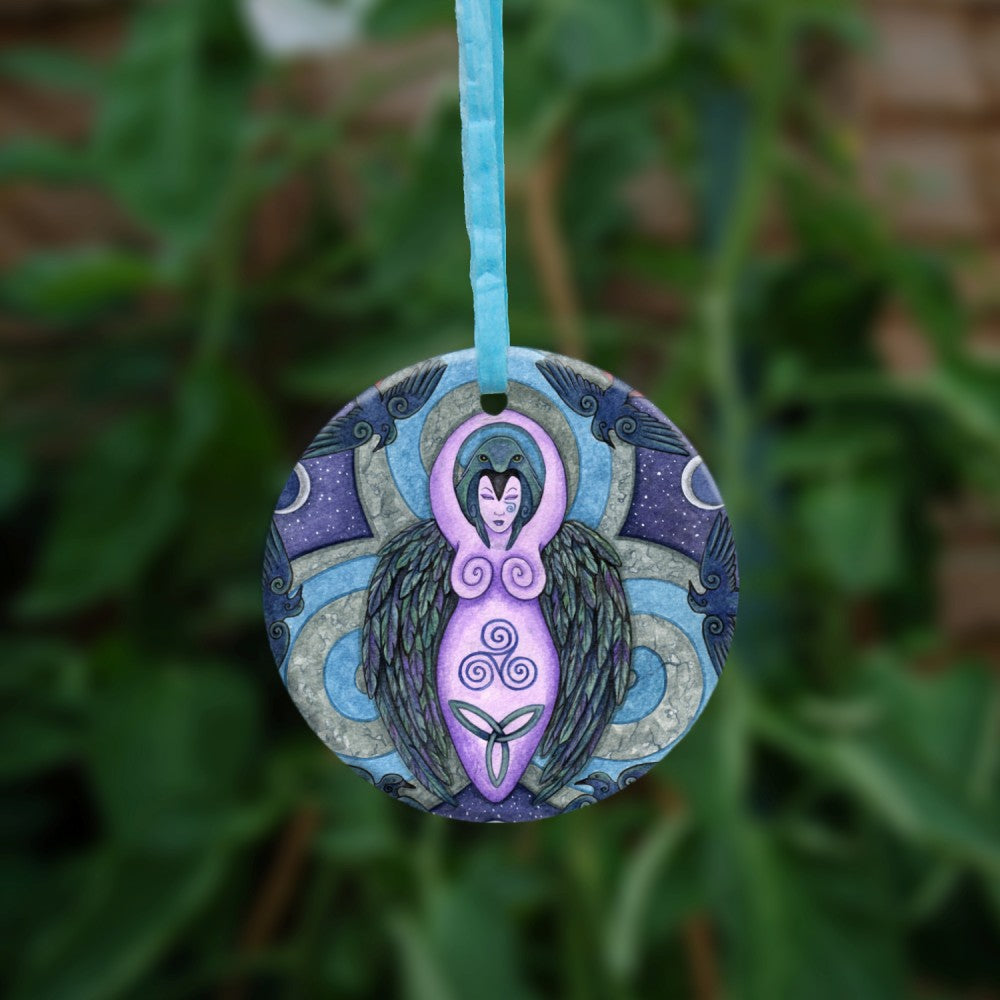 Ceramic Ornament - Morrighan Mandala