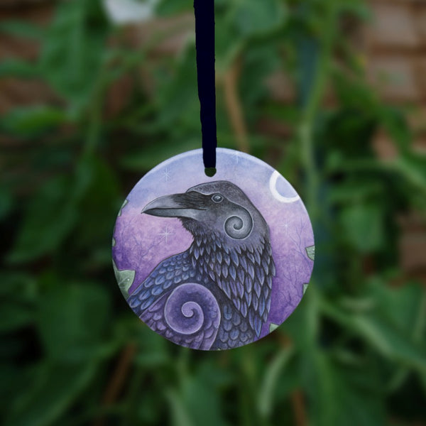 Ceramic Ornament - The Raven