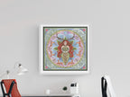 Mockup of print on wall