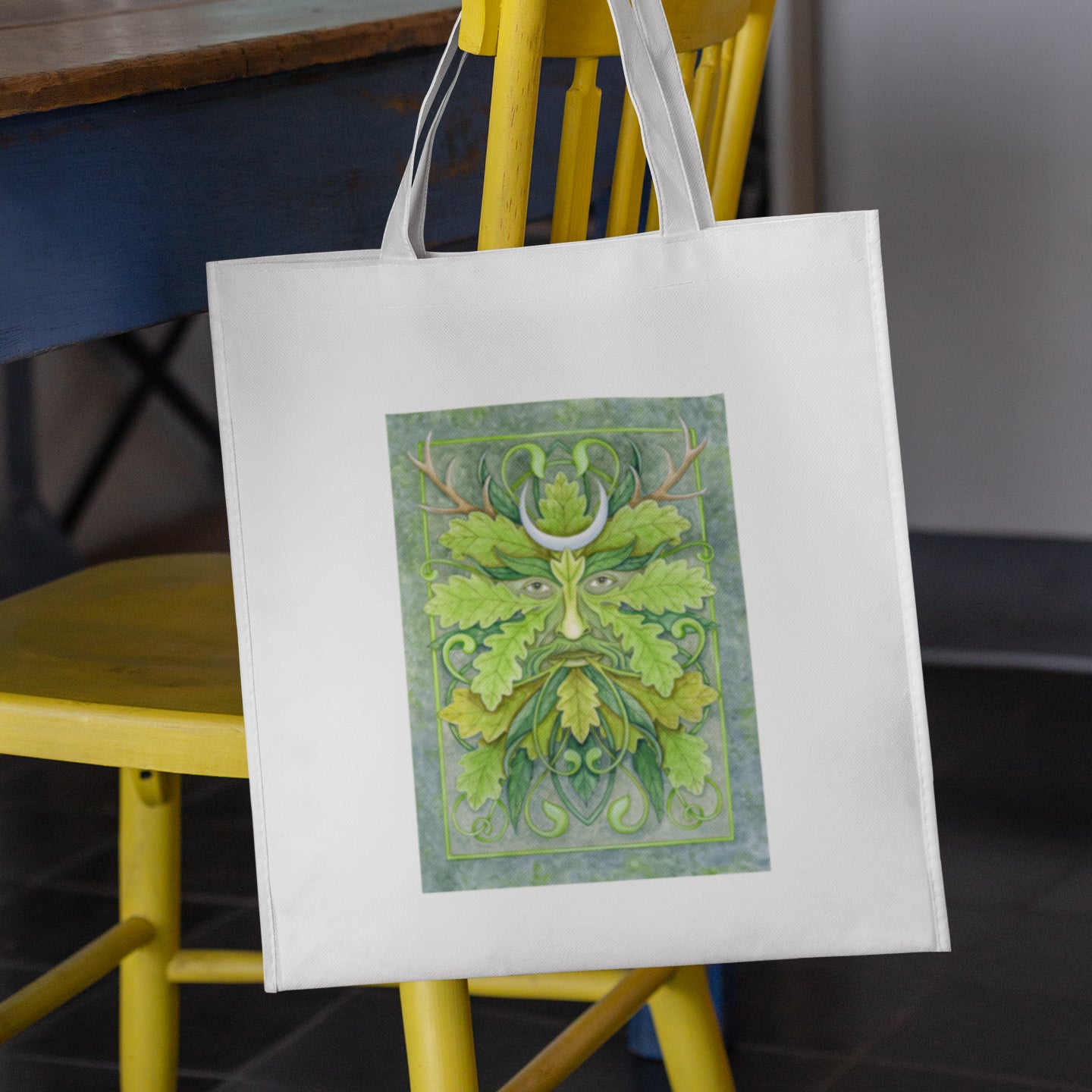 Mockup of bag on chair