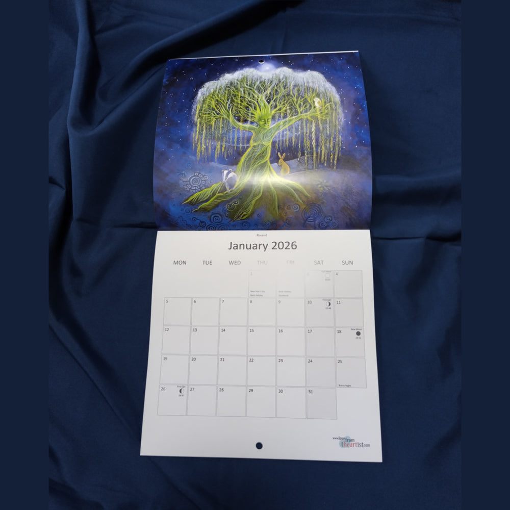 Hannah Willow's Pagan and Wildlife 2026 Calendar