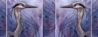 The wrap image of the mug. The design is repeated each side, one reversed, with part of the blue/purple pattern in the gaps between them.