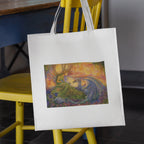 Mockup of bag on chair