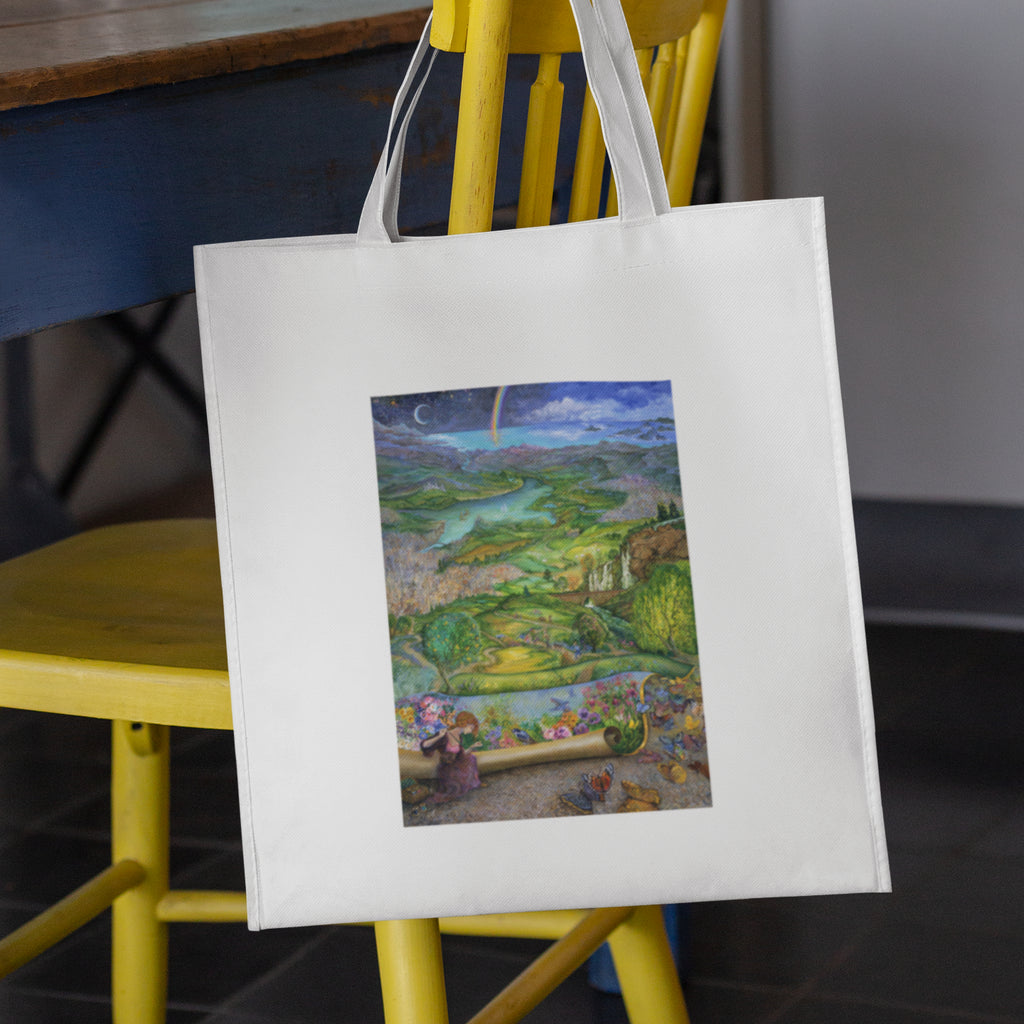 Mockup of bag on chair