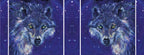 The wrap design of the mug. The wolf is shown once each side of the mug, with starfield design filling the gaps inbetween. One of the wolves is reversed so they face each-other.