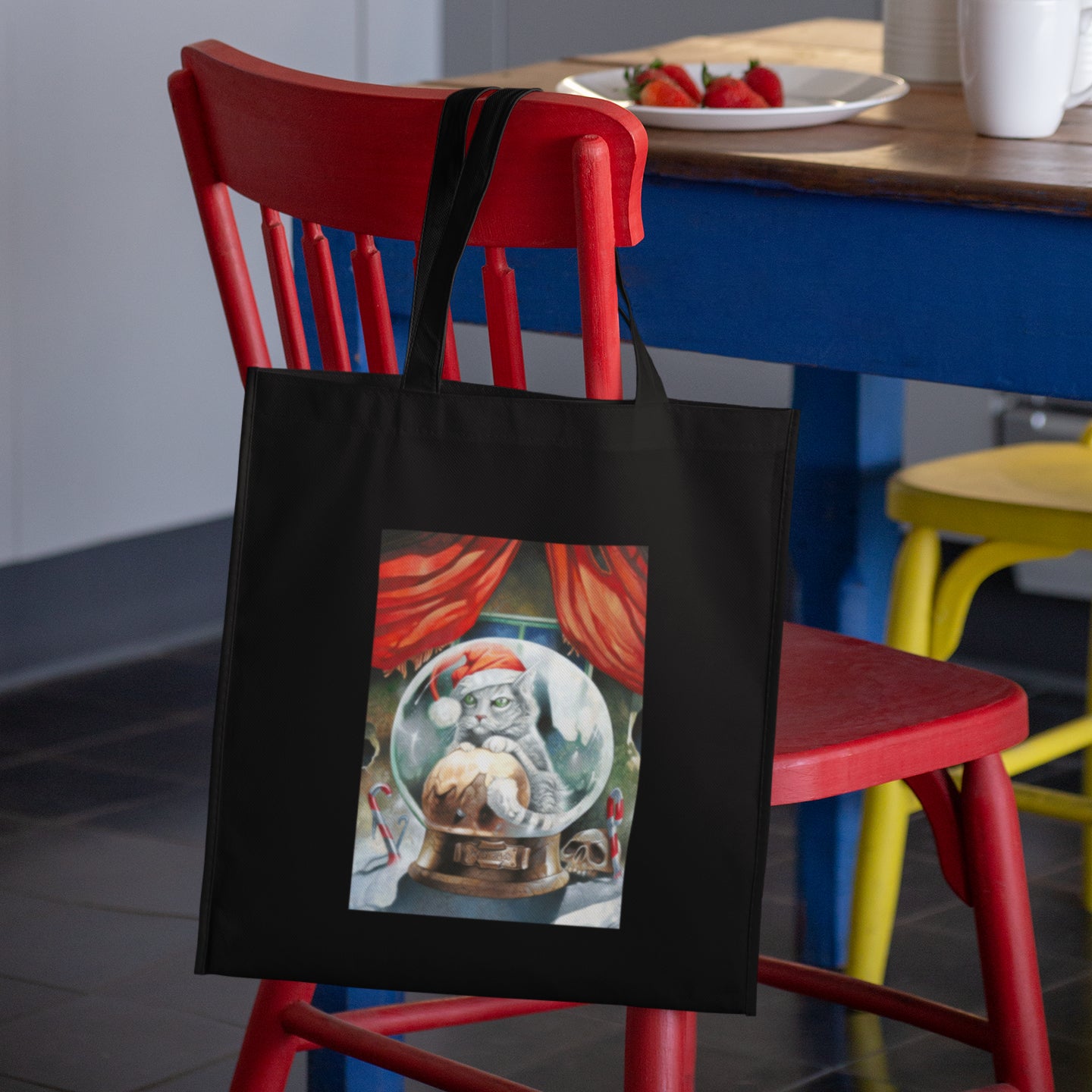Mockup of bag on chair