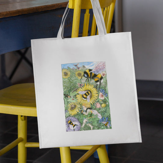 Mockup of bag on chair