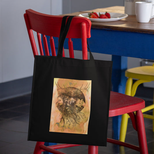 Mockup of bag on chair