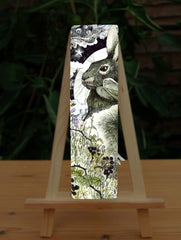 Bookmark - Hares in the Hedgerow
