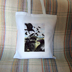Cotton Tote Bag - Raven