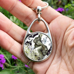 Keyring - Hares in the Hedgerow