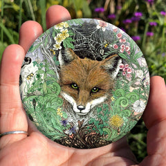 Pocket Mirror - Fox Spirit of Dartmoor
