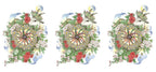 The wrap design of the mug. The design is repeated three times around the mug.
