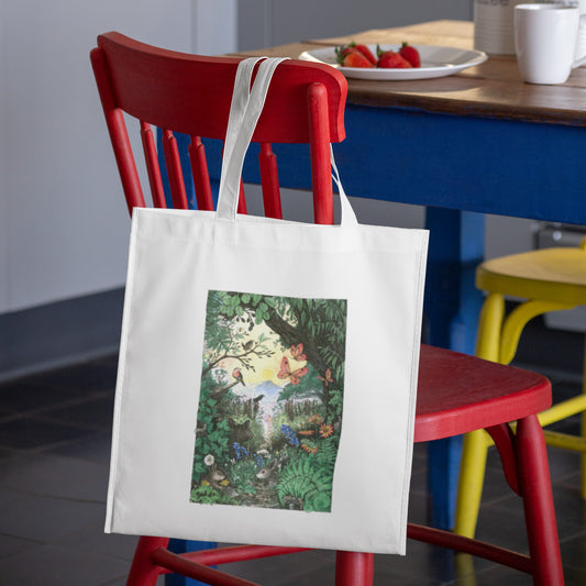 Mockup of bag on chair