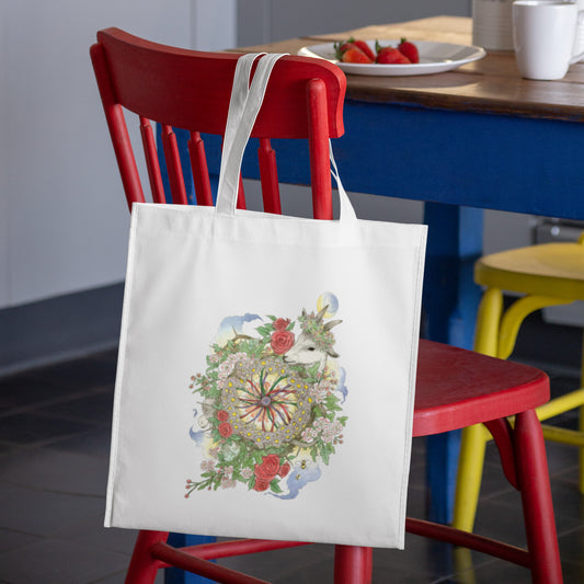 Mockup of bag on chair