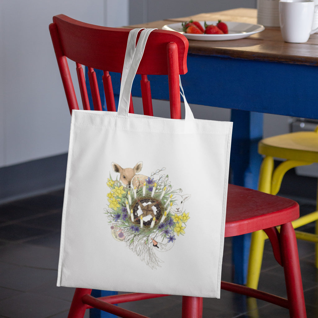Mockup of bag on chair