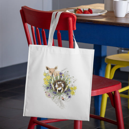 Mockup of bag on chair