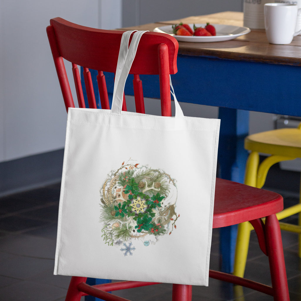 Mockup of bag on chair