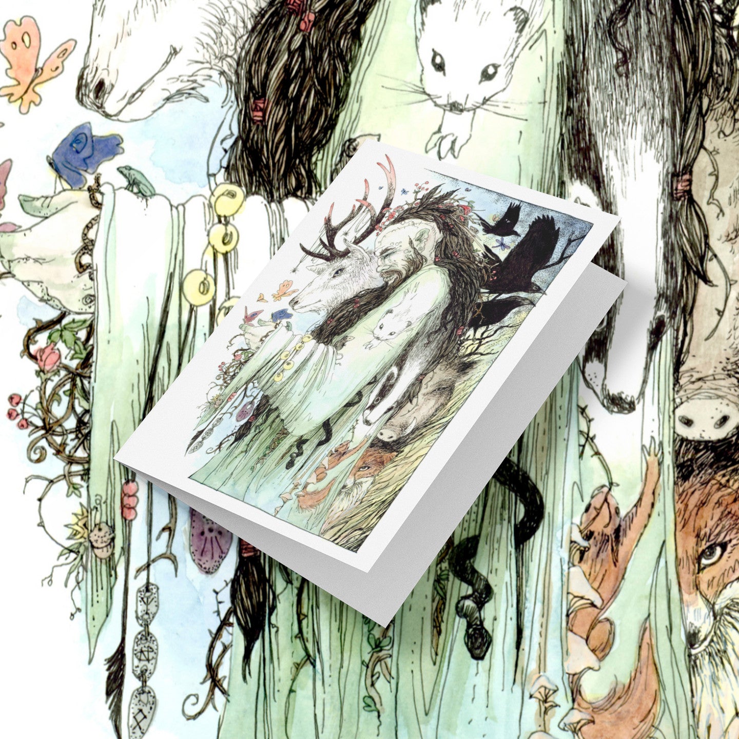 An unimportant mockup of the card