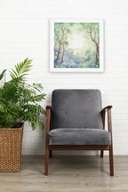 Mockup of print on wall