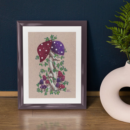 Mockup of print on table