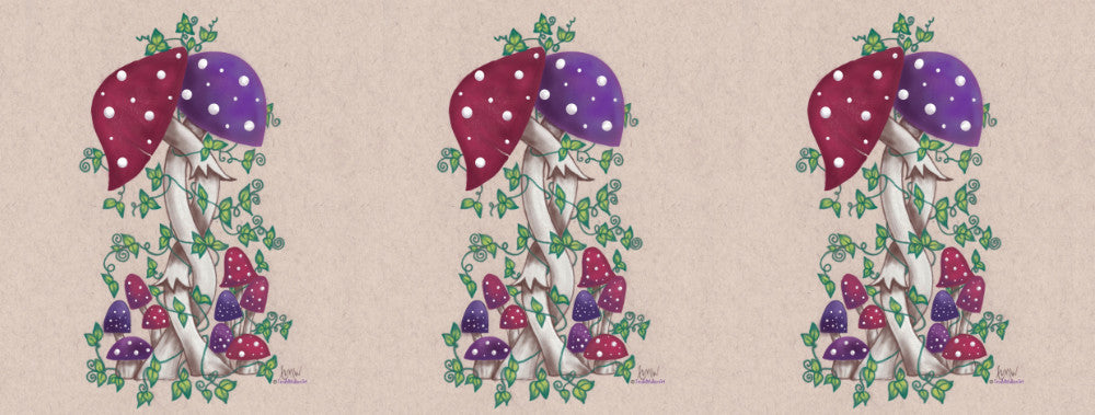 Wrap image of the mug. The design is repeated twice around the mug.