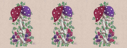 Wrap image of the mug. The design is repeated twice around the mug.