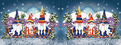 Wrap design of mug. The design is repeated once around the mug.