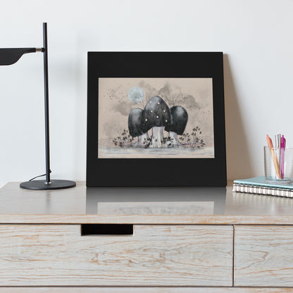 Mockup of print on table