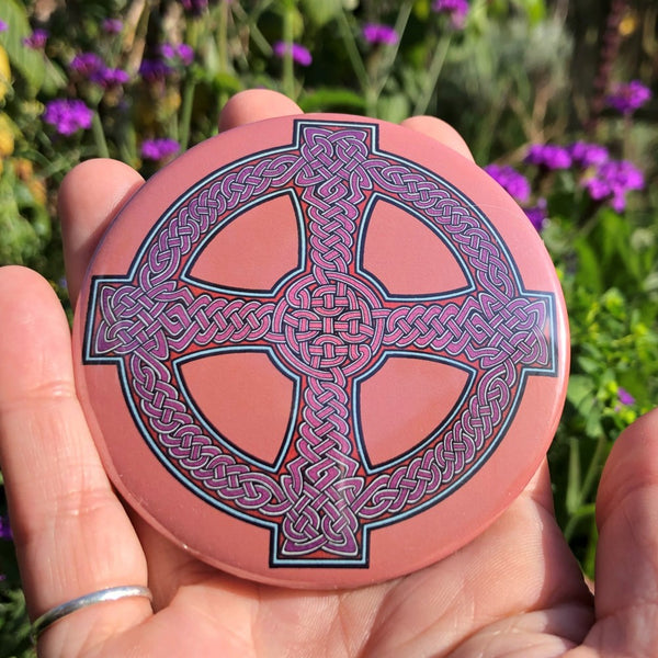 Celtic Pocket Mirror - Celtic Cross
