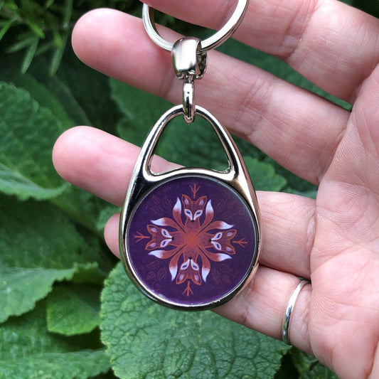 Keyring - Fox Mandala