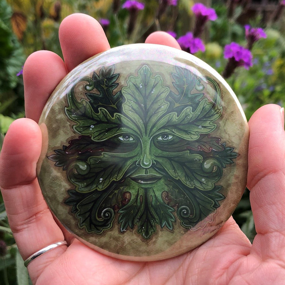 Pocket Mirror - Green Man