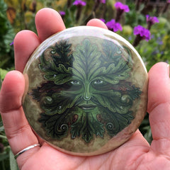 Pocket Mirror - Green Man