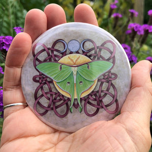 Pocket Mirror - Luna Moth