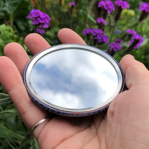 Pocket Mirror - Morrighan Mandala
